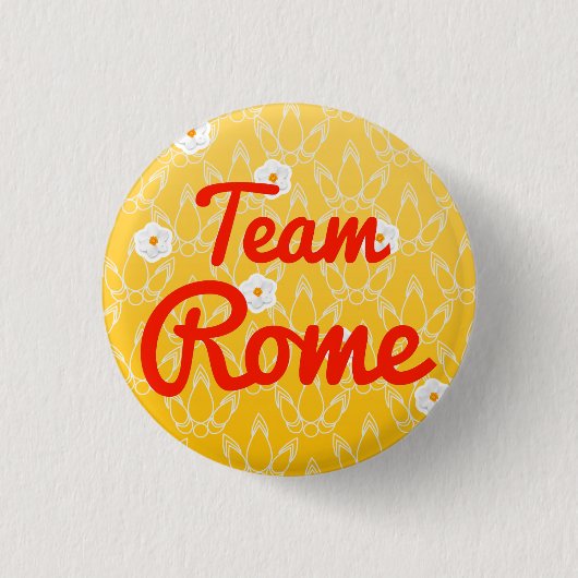 Badge Rond 2,50 Cm Équipe Rome (Devant)
