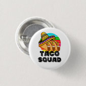 Badge Rond 2,50 Cm Équipe Taco, Cinco de Mayo (Devant & derrière)