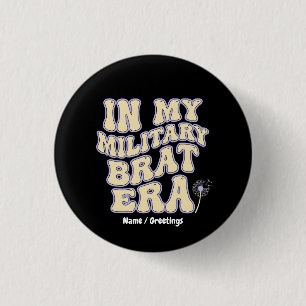 Badge Rond 2,50 Cm Ère Rétro Militante Branchade Groovy Pissenlit Vio