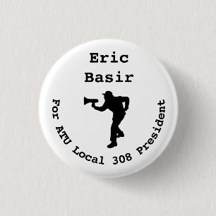 Badge Rond 2,50 Cm Eric Basir, Président Mini-