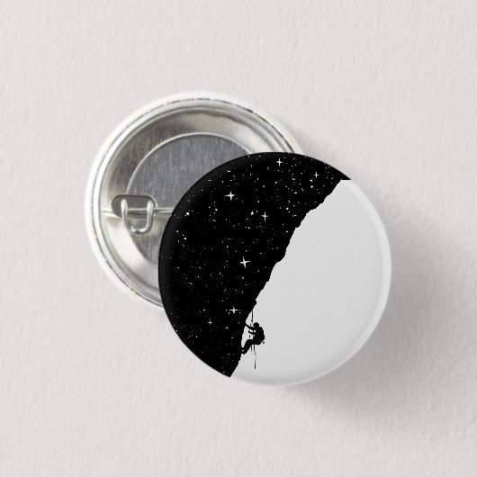 Badge Rond 2,50 Cm Escalade de nuit (Devant & derrière)