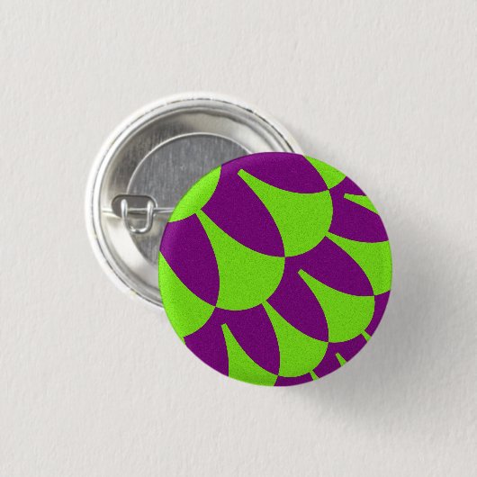 Badge Rond 2,50 Cm Escales vertes et violettes (Devant & derrière)