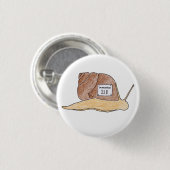 Badge Rond 2,50 Cm escargot (Devant & derrière)