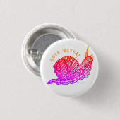 Badge Rond 2,50 Cm Escargot dans le style graphique (Devant & derrière)