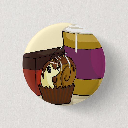 Badge Rond 2,50 Cm Escargot de truffe (Devant)