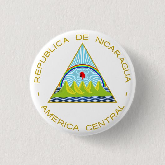 Badge Rond 2,50 Cm Escudo de Nicaragua (Devant)
