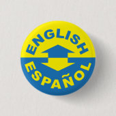 Badge Rond 2,50 Cm Español anglais - Je parle espagnol (Devant)
