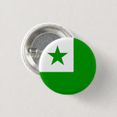 Badge Rond 2,50 Cm Esperanta butono -- Esperanto button (Devant & derrière)