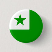 Badge Rond 2,50 Cm Esperanta butono -- Esperanto button (Devant)