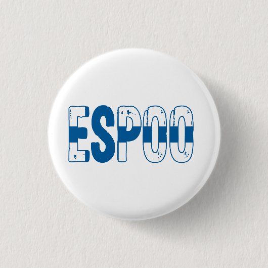 Badge Rond 2,50 Cm Espoo Finlande (Devant)