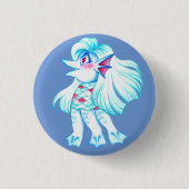 Badge Rond 2,50 Cm Esprit Amabie Yokai (Devant)