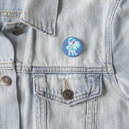 Badge Rond 2,50 Cm Esprit Amabie Yokai (En situation)