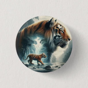 Badge Rond 2,50 Cm Esprit de la Jungle