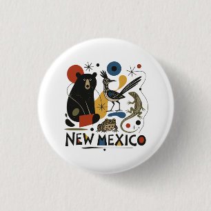 Badge Rond 2,50 Cm Esprit du Sud-Ouest du Nouveau-Mexique