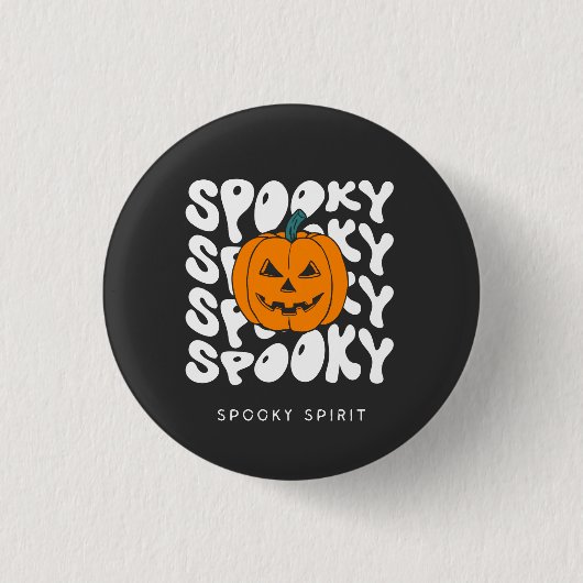 Badge Rond 2,50 Cm Esprit éffrayant (Devant)