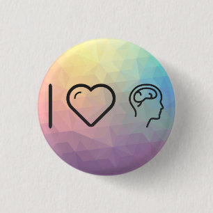 Badge Rond 2,50 Cm Esprit humain frais