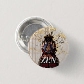 Badge Rond 2,50 Cm Esprit samouraï japonais (Devant & derrière)