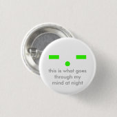 Badge Rond 2,50 Cm Esprits la nuit (Devant & derrière)