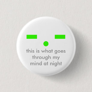 Badge Rond 2,50 Cm Esprits la nuit