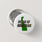 Badge Rond 2,50 Cm État du Delaware Image Text and Map (Devant & derrière)