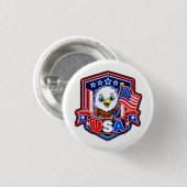 Badge Rond 2,50 Cm États-Unis (Devant & derrière)