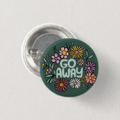 Badge Rond 2,50 Cm ÉTEINDRE Funny Floral mignon Daisy Daisy Dessin À  (Devant & derrière)