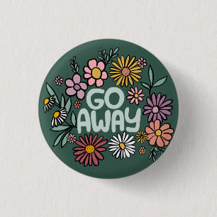 Badge Rond 2,50 Cm ÉTEINDRE Funny Floral mignon Daisy Daisy Dessin À