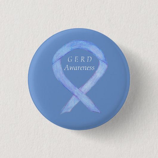 Badge Rond 2,50 Cm Étendue de sensibilisation GERD Énervent Ruban per (Devant)
