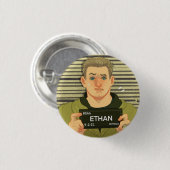 Badge Rond 2,50 Cm ethan mugshot (Devant & derrière)