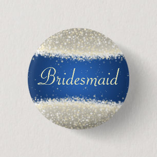 Badge Rond 2,50 Cm Étincelles élégantes d'éblouissement de faveur