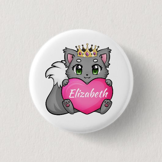 Badge Rond 2,50 Cm Étiquette Bouton du nom de la petite souris person (Devant)