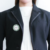 Badge Rond 2,50 Cm Étiquette de nom de verdure d'eucalyptus