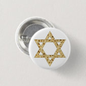 Badge Rond 2,50 Cm Étoile de David de Matzoh (Devant & derrière)