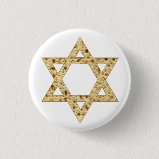 Badge Rond 2,50 Cm Étoile de David de Matzoh (Devant)