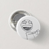 Badge Rond 2,50 Cm Étoilé observé (Devant & derrière)