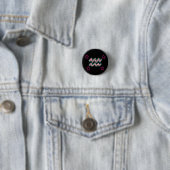 Badge Rond 2,50 Cm Étoiles AQUARIUS (En situation)