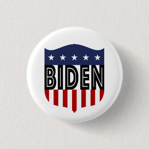 Badge Rond 2,50 Cm étoiles BIDEN et rayures