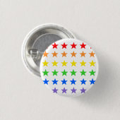 Badge Rond 2,50 Cm étoiles Rainbow (Devant & derrière)