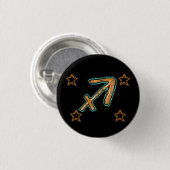 Badge Rond 2,50 Cm Étoiles SAGITTARIUS (Devant & derrière)