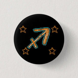 Badge Rond 2,50 Cm Étoiles SAGITTARIUS