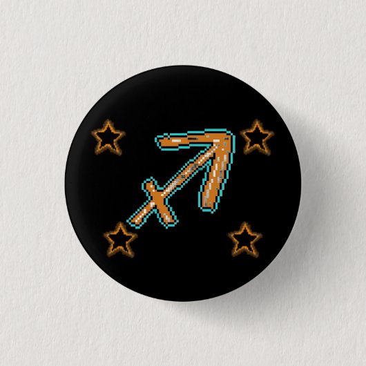 Badge Rond 2,50 Cm Étoiles SAGITTARIUS (Devant)