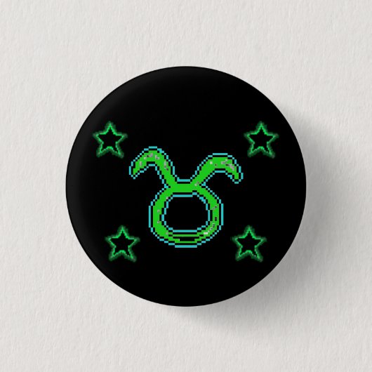 Badge Rond 2,50 Cm Étoiles TAURUS (Devant)