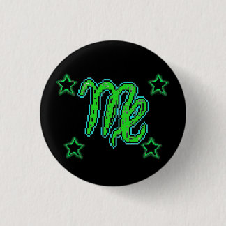 Badge Rond 2,50 Cm Étoiles VIRGO