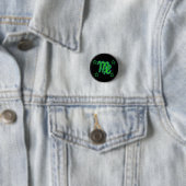 Badge Rond 2,50 Cm Étoiles VIRGO (En situation)