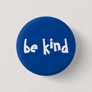Badge Rond 2,50 Cm Être Type Typographie Bleu Bleu Bleu Bleu Bleu Bl