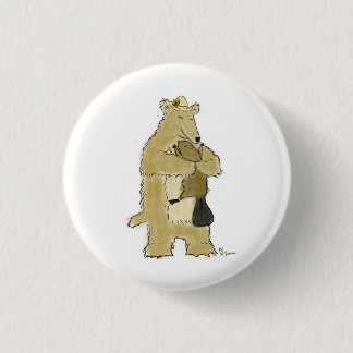 Badge Rond 2,50 Cm Étreinte d'ours