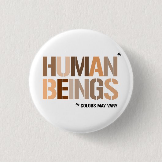 Badge Rond 2,50 Cm Êtres humains - les couleurs peuvent varier (Devant)