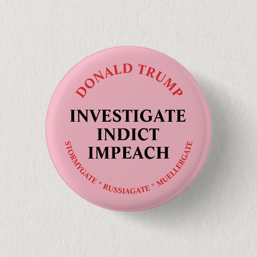 Badge Rond 2,50 Cm Étudiez, accusez et attaquez l'atout (Devant)