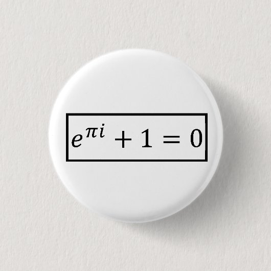 Badge Rond 2,50 Cm Euler Formule (Devant)