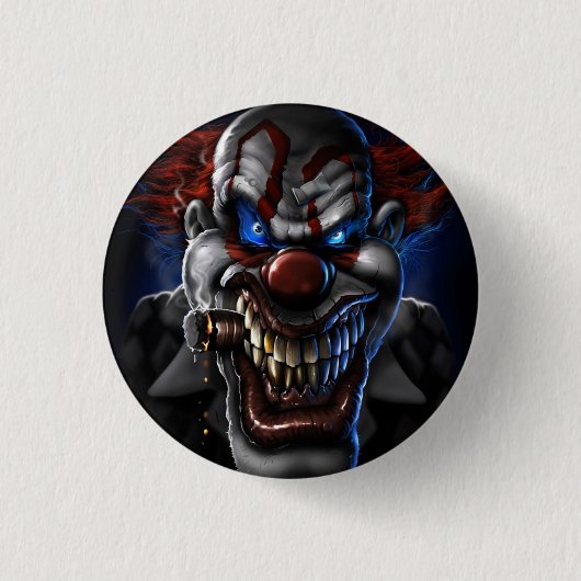 BADGE ROND 2,50 CM EVIL CLOWN (Devant)